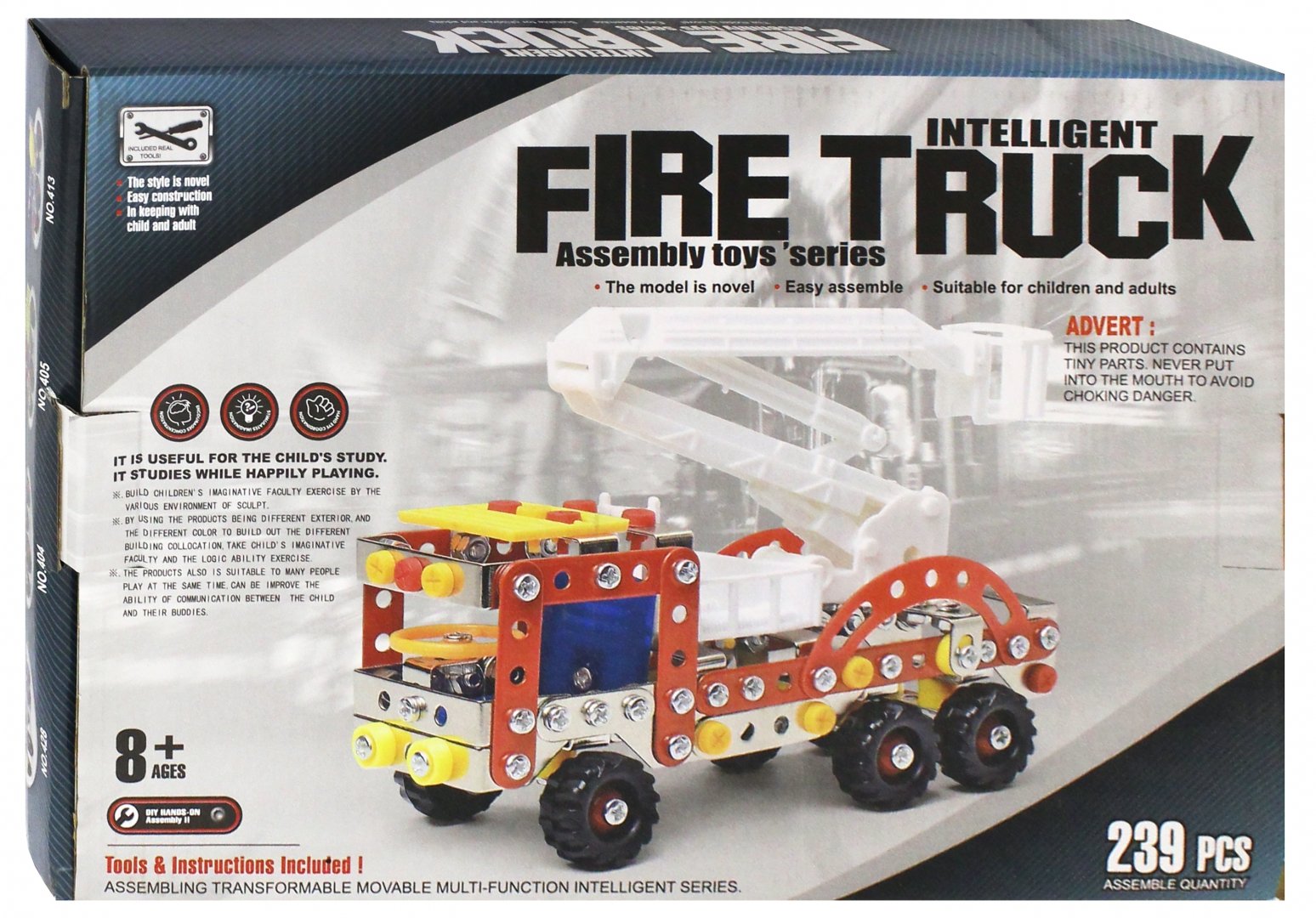 Иллюстрация 1 из 2 для Конструктор "Пожарная машина" в коробке 239 деталей (02283) | Лабиринт - игрушки. Источник: Лабиринт