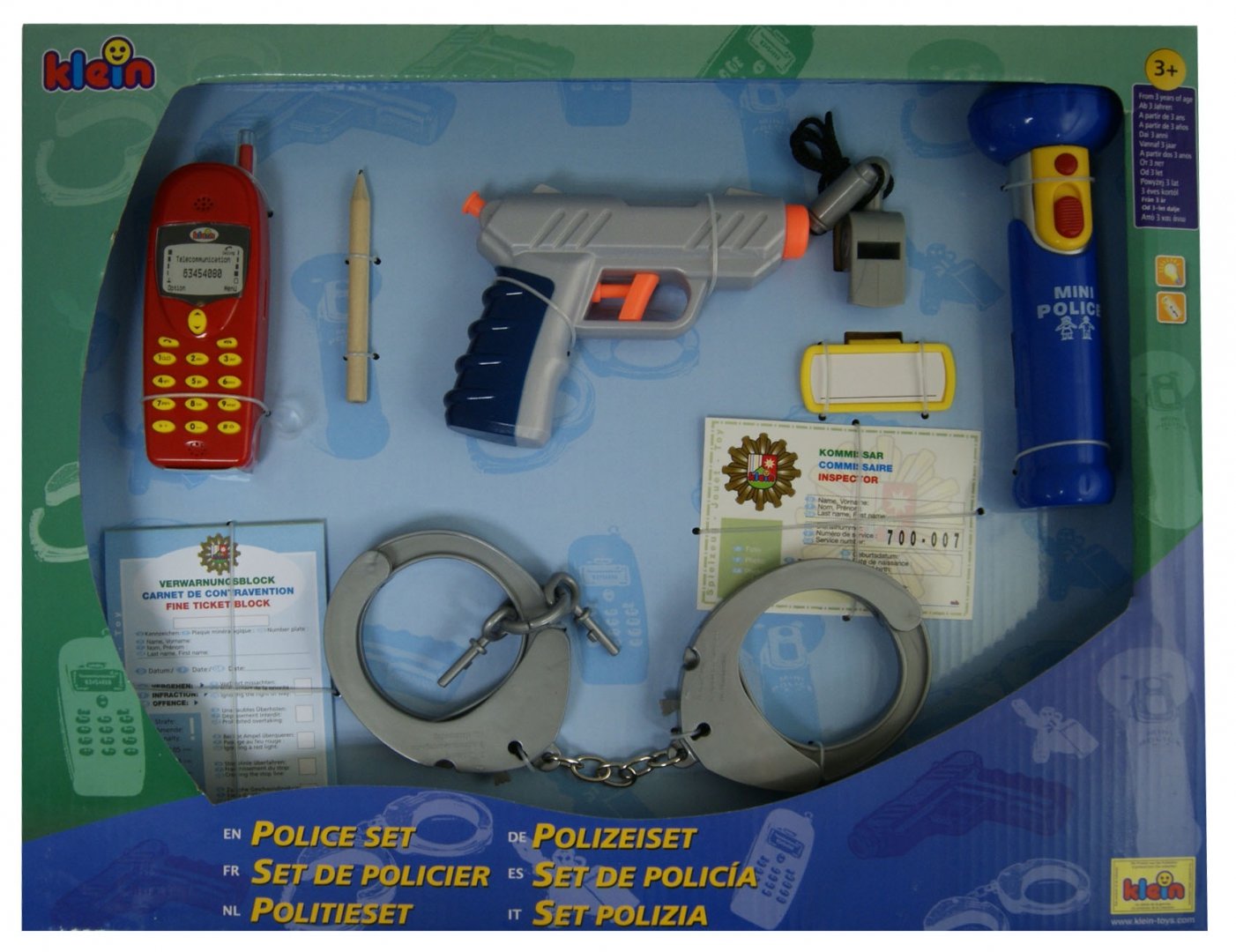 Иллюстрация 1 из 2 для Набор полицейского с пистолетом, 10 предметов (8800) | Лабиринт - игрушки. Источник: Лабиринт