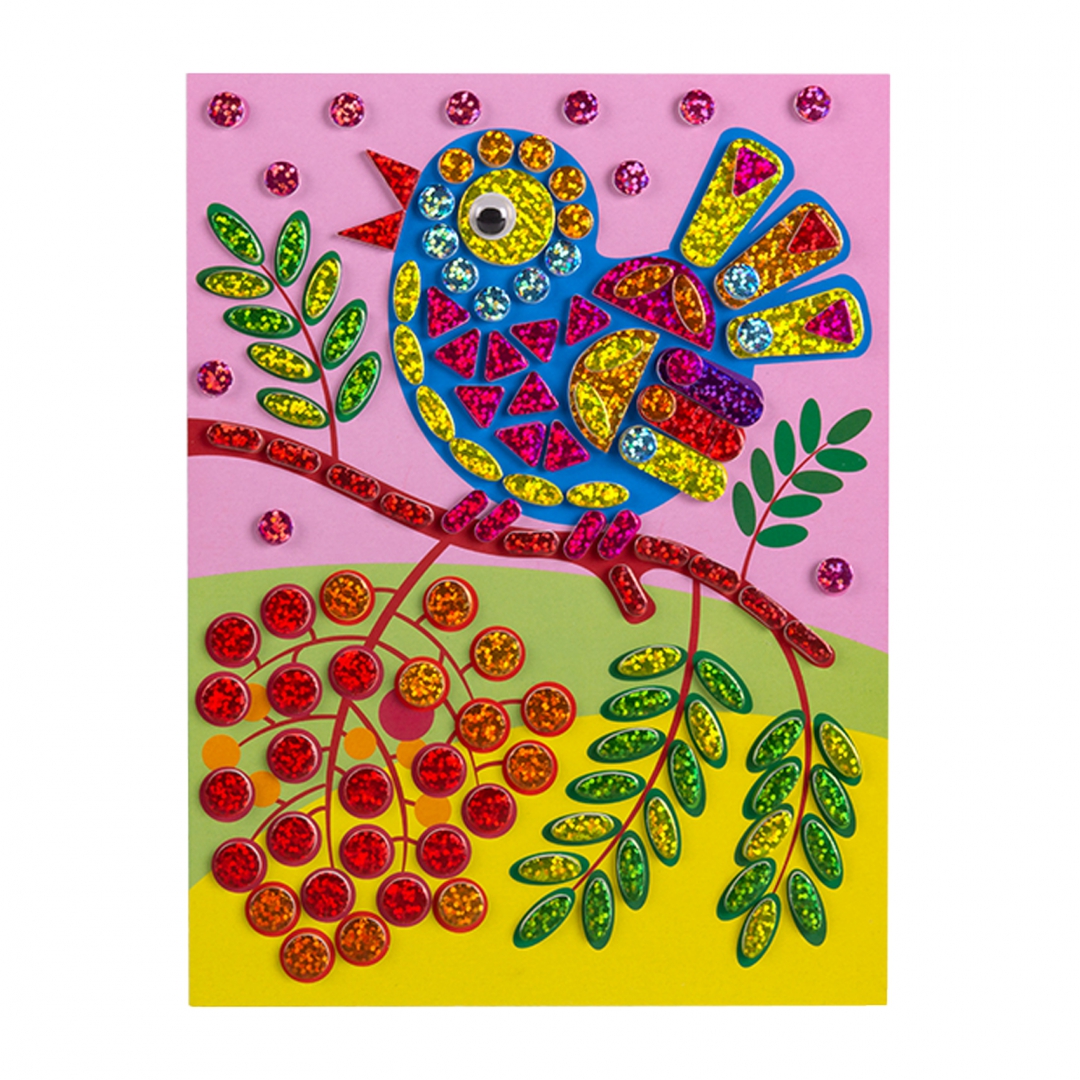 Иллюстрация 1 из 23 для Сверкающая мозаика "Птичка на ветке" (2957) | Лабиринт - игрушки. Источник: Лабиринт