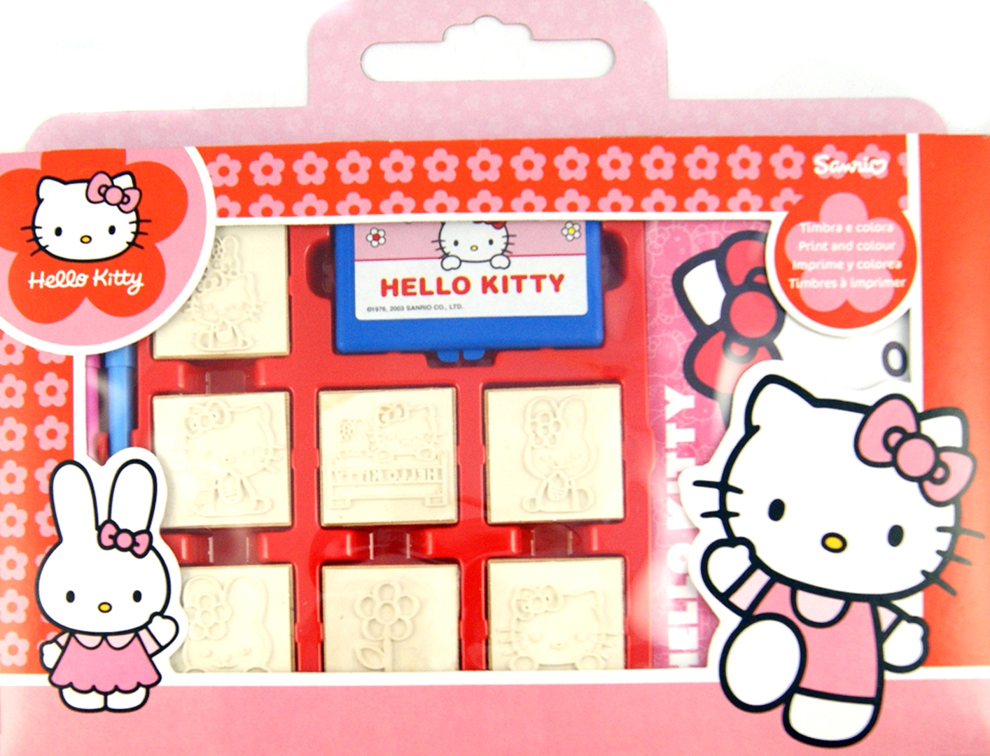 Иллюстрация 1 из 7 для Набор штампов в портфельчике "Hello Kitty" (7803) | Лабиринт - игрушки. Источник: Лабиринт