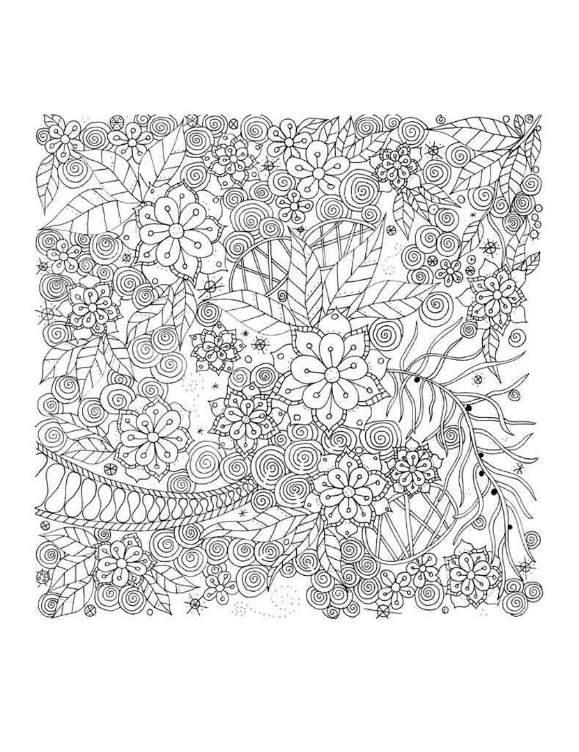 Иллюстрация 1 из 30 для Дзен-дудлинг. Завораживающие цветы | Лабиринт - книги. Источник: Лабиринт