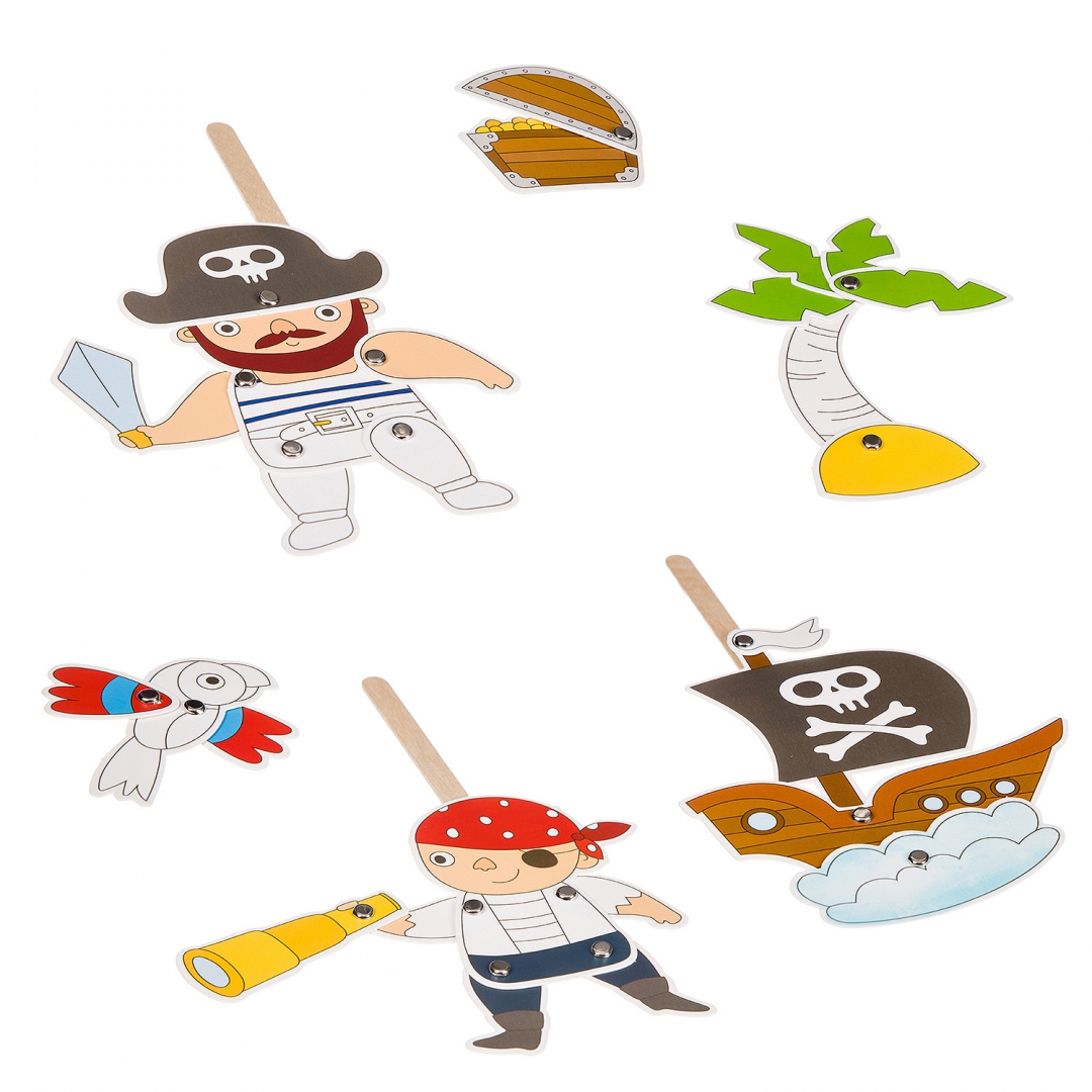 Иллюстрация 8 из 15 для Набор для творчества "Марионетки" (пираты) | Лабиринт - игрушки. Источник: Лабиринт