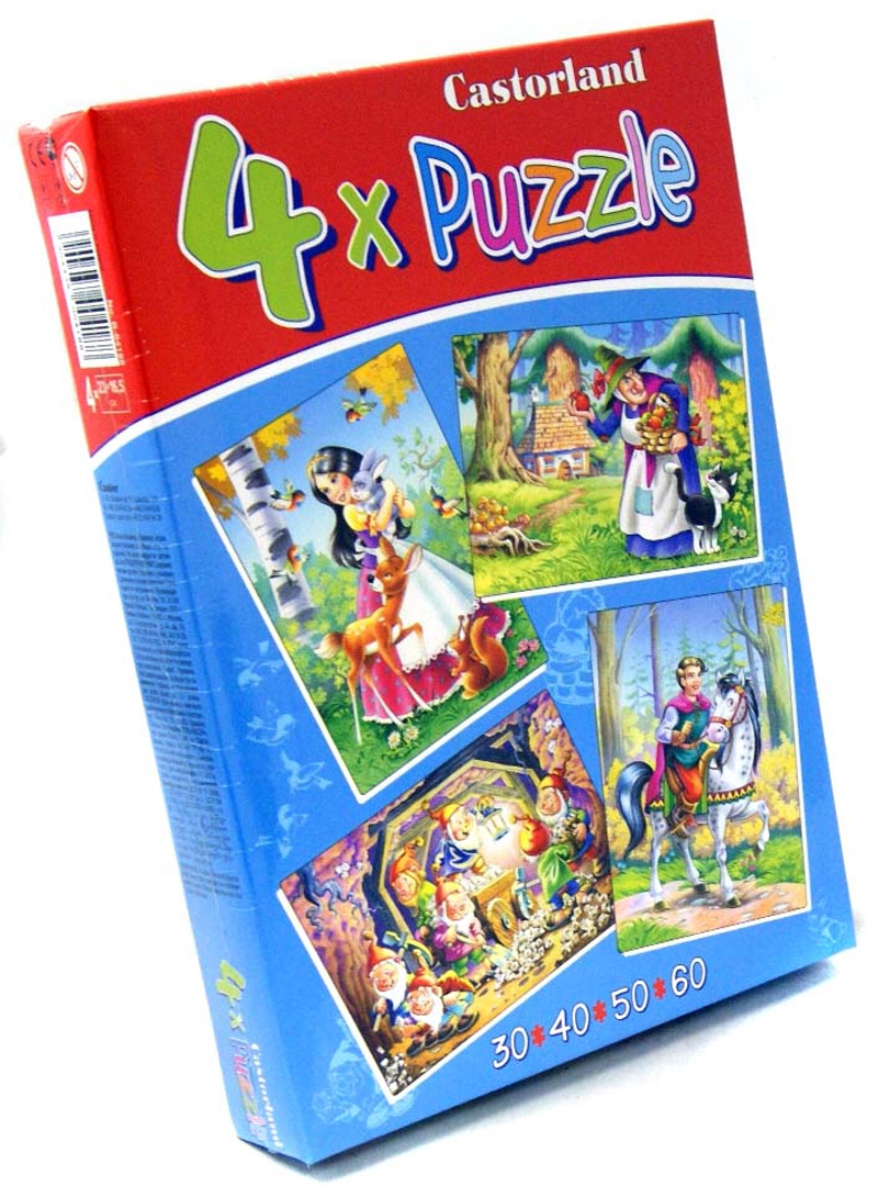 Иллюстрация 1 из 20 для Puzzle-30*40*50*60 "Белоснежка и 7 гномов" (4 в 1) (В-04188-NEW) | Лабиринт - игрушки. Источник: Лабиринт