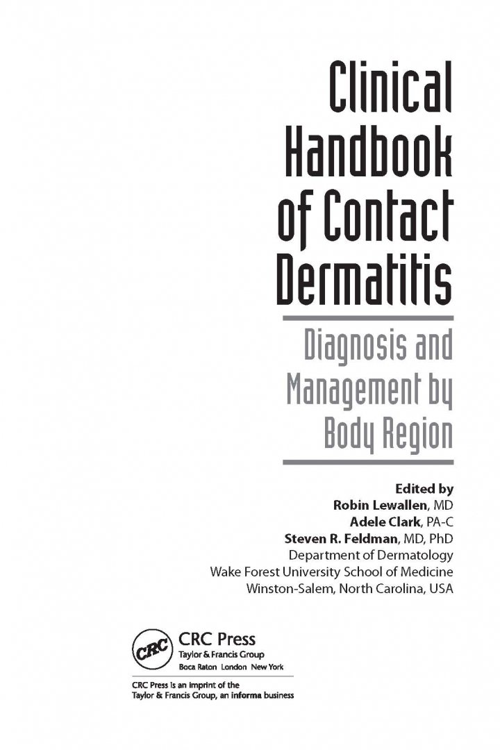 Иллюстрация 1 из 11 для Клиническое руководство по контактному дерматиту. Диагностика и лечение в зависимости от области | Лабиринт - книги. Источник: Лабиринт