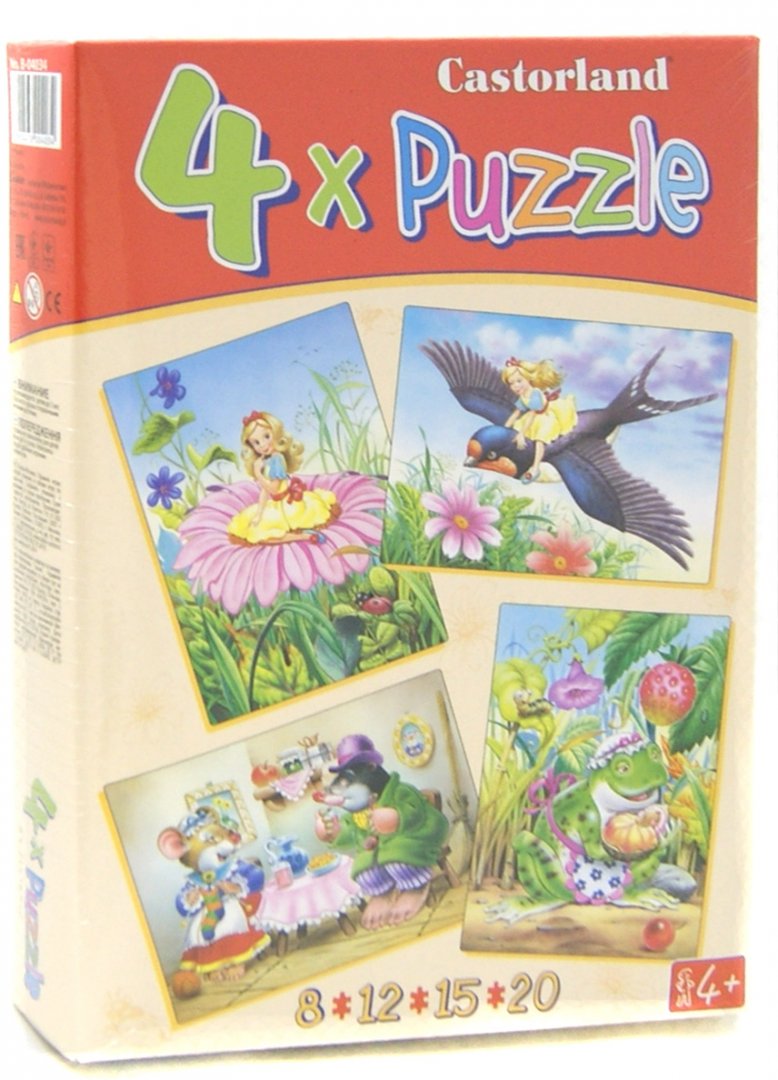 Иллюстрация 1 из 19 для Puzzle-8х12х15х20 "Дюймовочка" (4 в 1) (В-04034) | Лабиринт - игрушки. Источник: Лабиринт