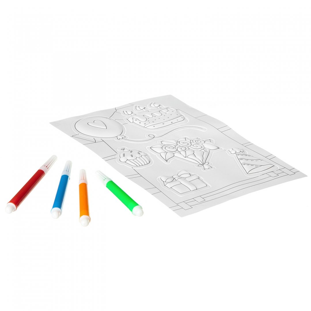 Иллюстрация 2 из 4 для Набор для творчества "3D наклейки. День Рождения" (ВВ2620) | Лабиринт - игрушки. Источник: Лабиринт