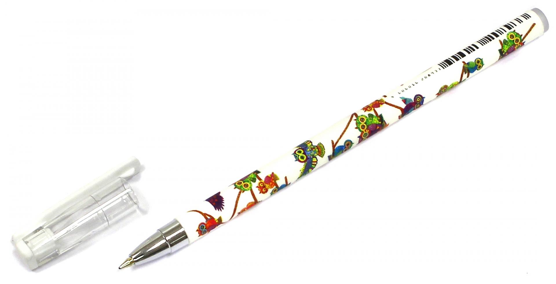 Иллюстрация 1 из 3 для Ручка шариковая  "Яркие совы", 0.5 мм, синяя (20-0122) | Лабиринт - канцтовы. Источник: Лабиринт