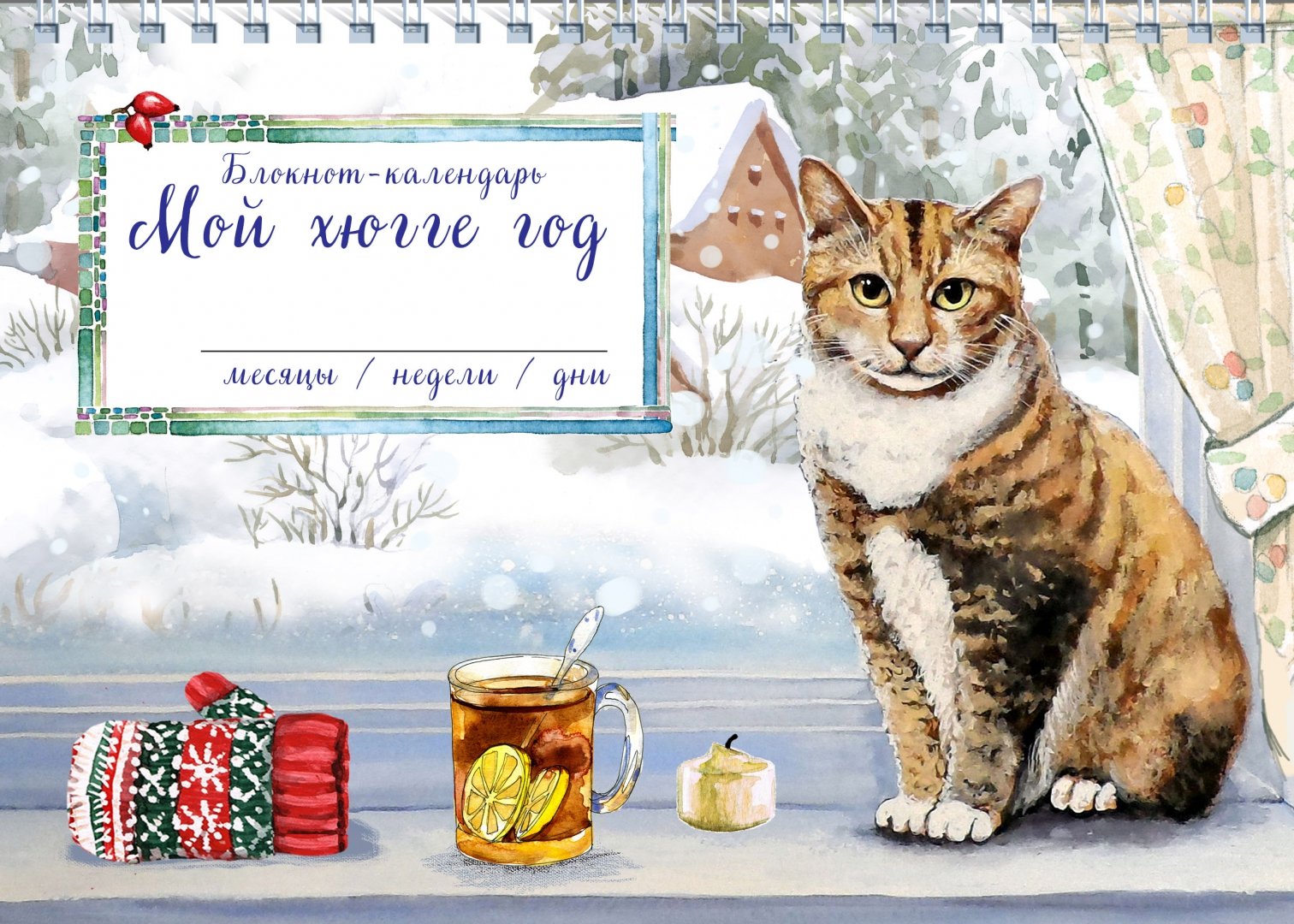 Иллюстрация 1 из 7 для Блокнот "Мой хюгге год. Кот", А5 | Лабиринт - канцтовы. Источник: Лабиринт
