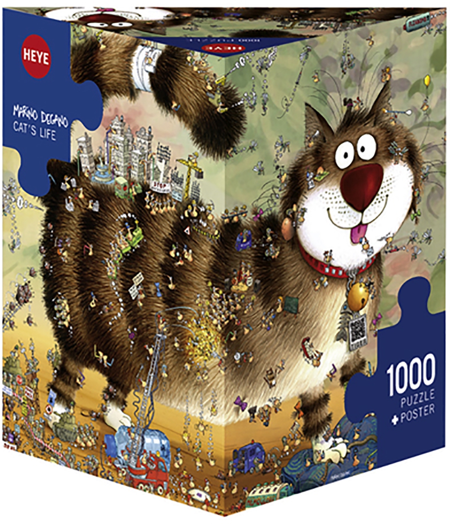 Иллюстрация 1 из 21 для Puzzle-1000. Кошачья жизнь | Лабиринт - игрушки. Источник: Лабиринт