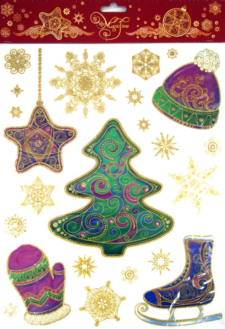 Иллюстрация 1 из 6 для Украшение новогоднее оконное Зима (31276) | Лабиринт - сувениры. Источник: Лабиринт