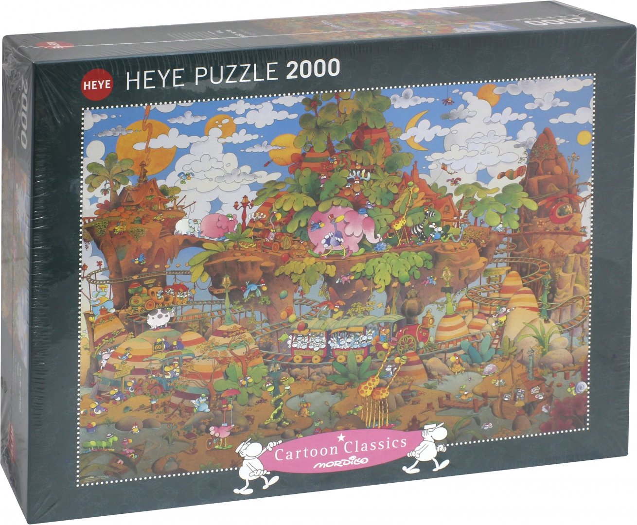 Иллюстрация 1 из 8 для Puzzle-2000 "Поезд" Mordillo (29360) | Лабиринт - игрушки. Источник: Лабиринт