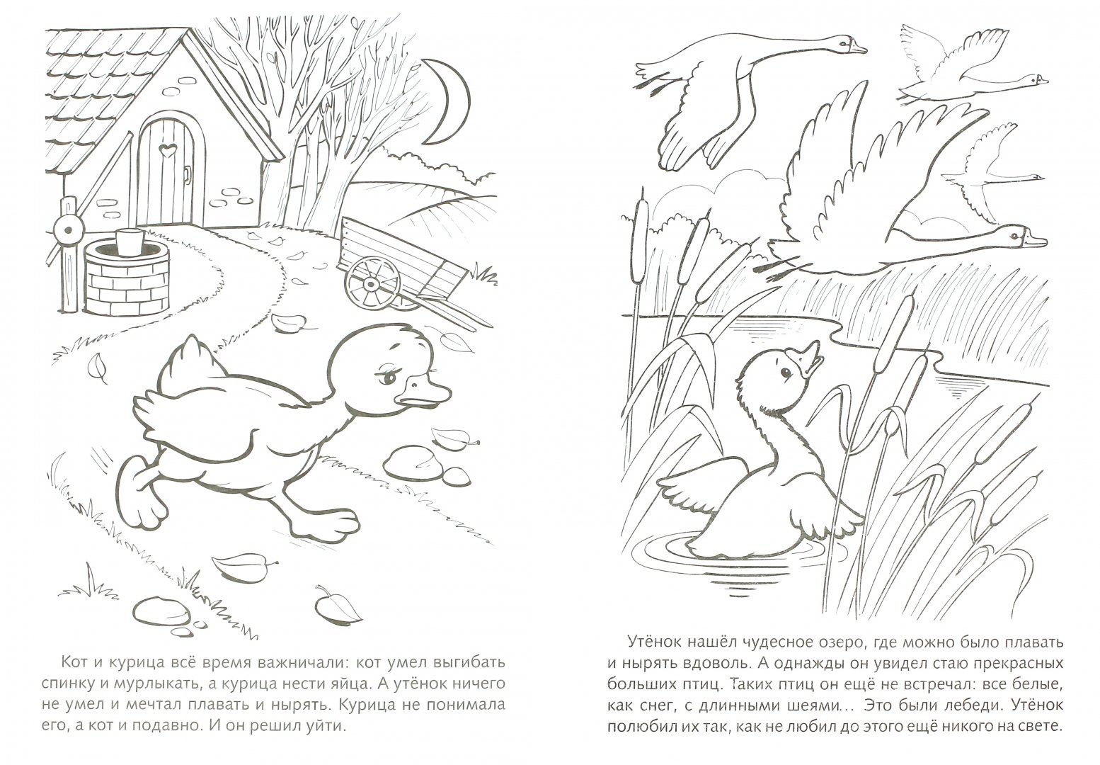 Иллюстрация 1 из 21 для Книжка-раскраска "Гадкий утёнок" | Лабиринт - книги. Источник: Лабиринт
