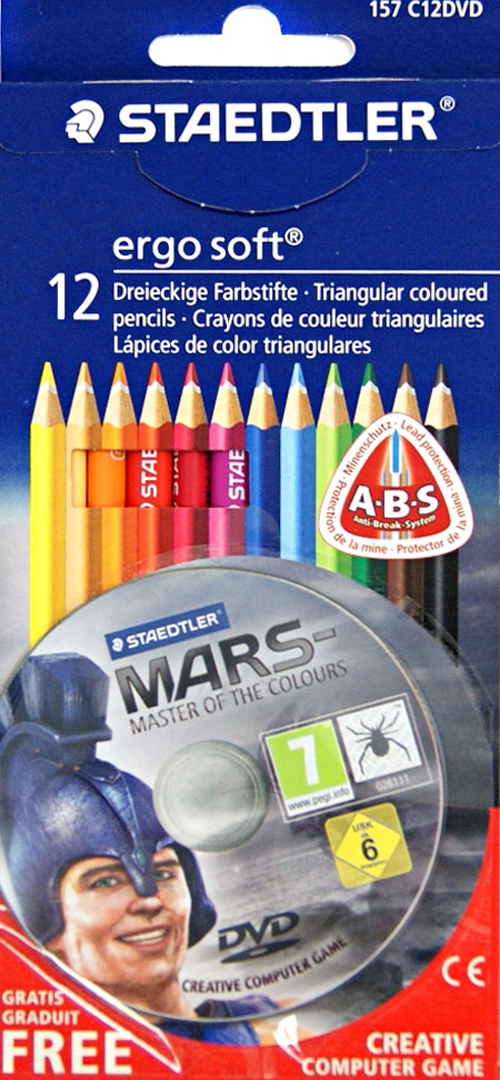Иллюстрация 1 из 2 для Карандаши цветные Ergosoft 12 цветов (+ DVD) (157C12DVD) | Лабиринт - канцтовы. Источник: Лабиринт