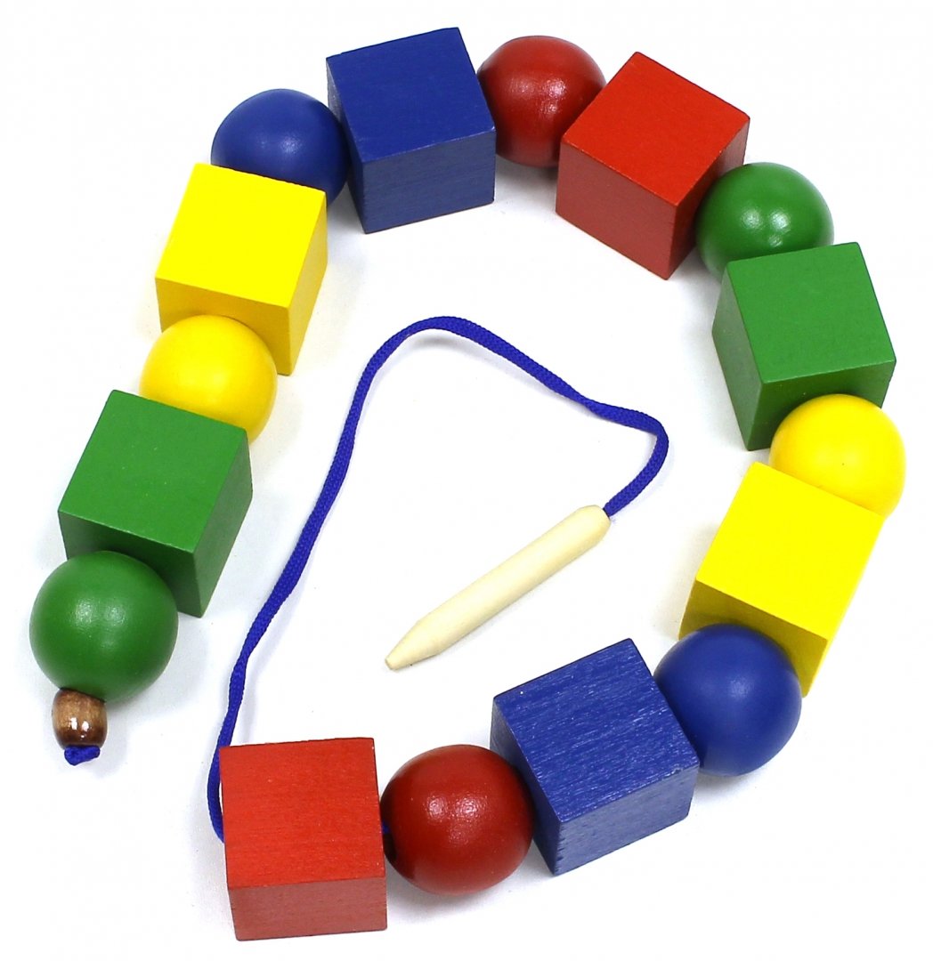 Иллюстрация 1 из 8 для Бусы геометрические цветные (Ш-042) | Лабиринт - игрушки. Источник: Лабиринт