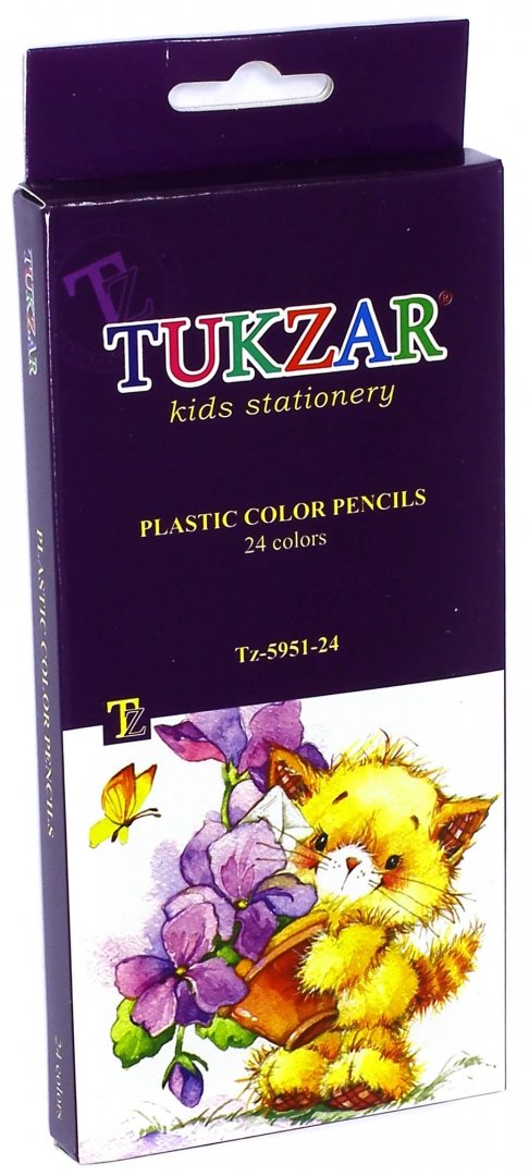 Иллюстрация 1 из 3 для Карандаши цветные пластиковые (24 цвета) (TZ 5951-24) | Лабиринт - канцтовы. Источник: Лабиринт