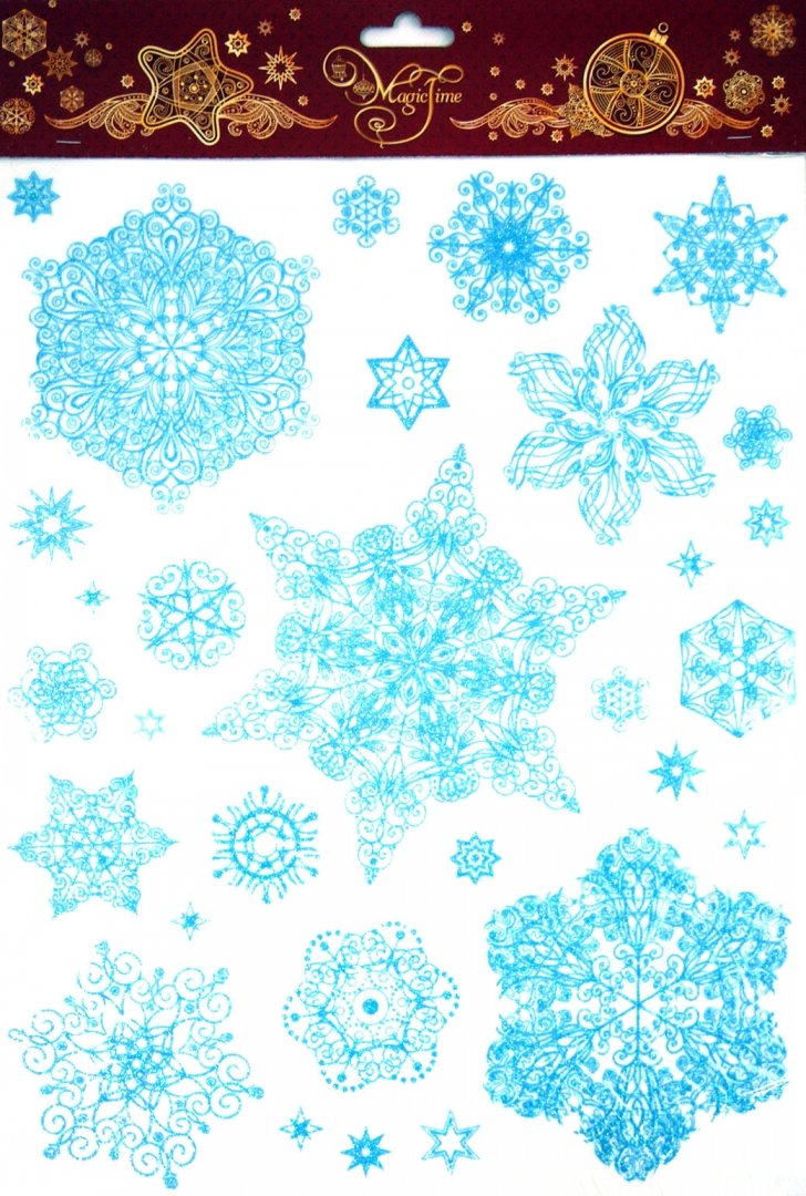 Иллюстрация 1 из 6 для Украшение новогоднее оконное Снежинки (31242) | Лабиринт - сувениры. Источник: Лабиринт