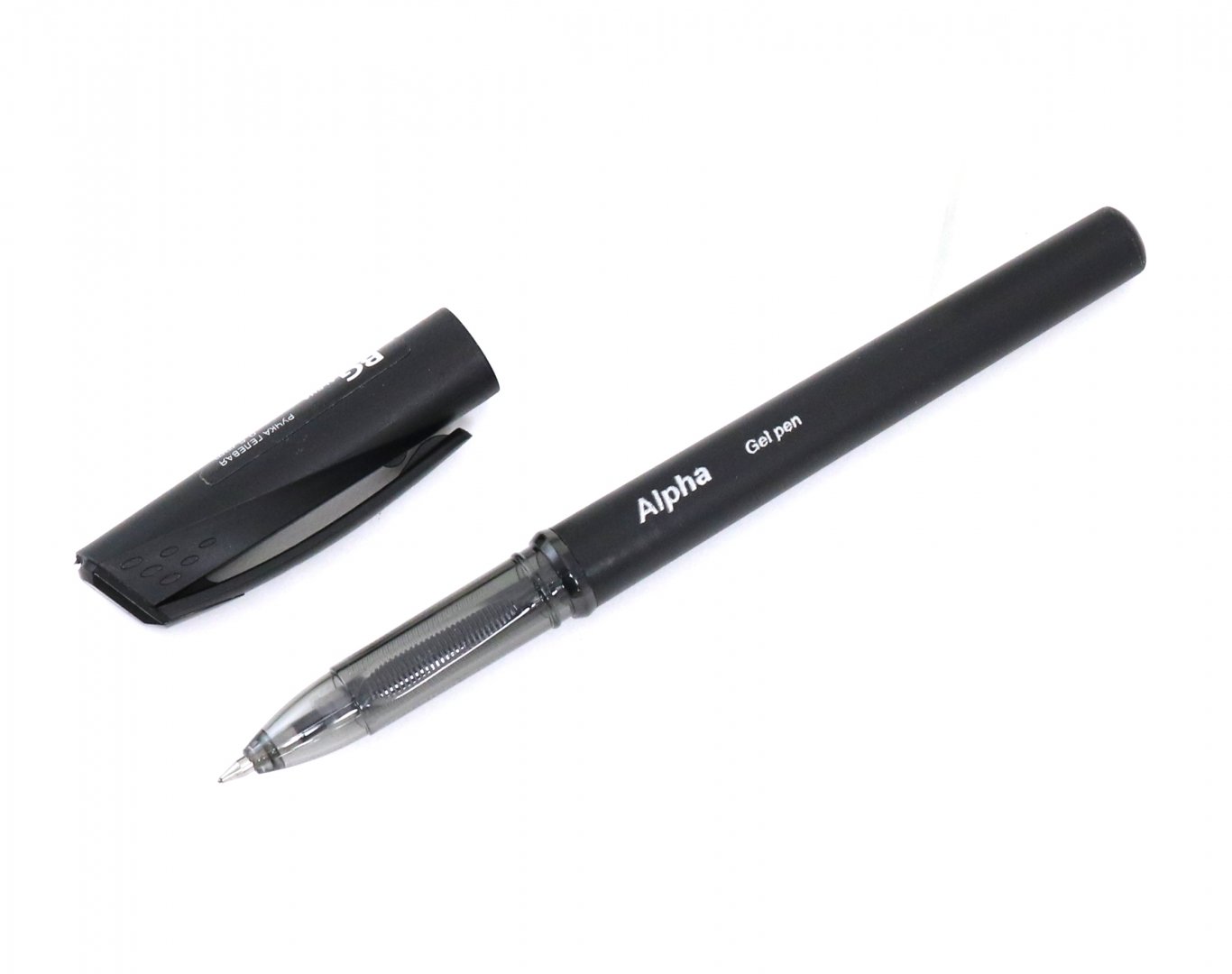 Иллюстрация 1 из 4 для Ручка гелевая 0.5 мм "ALPHA" черная (RG 3910) | Лабиринт - канцтовы. Источник: Лабиринт