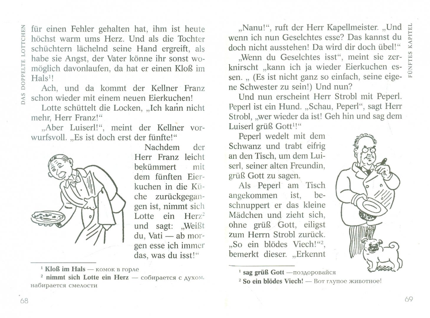 Иллюстрация 1 из 28 для Das doppelte Lottchen - Erich Kastner | Лабиринт - книги. Источник: Лабиринт