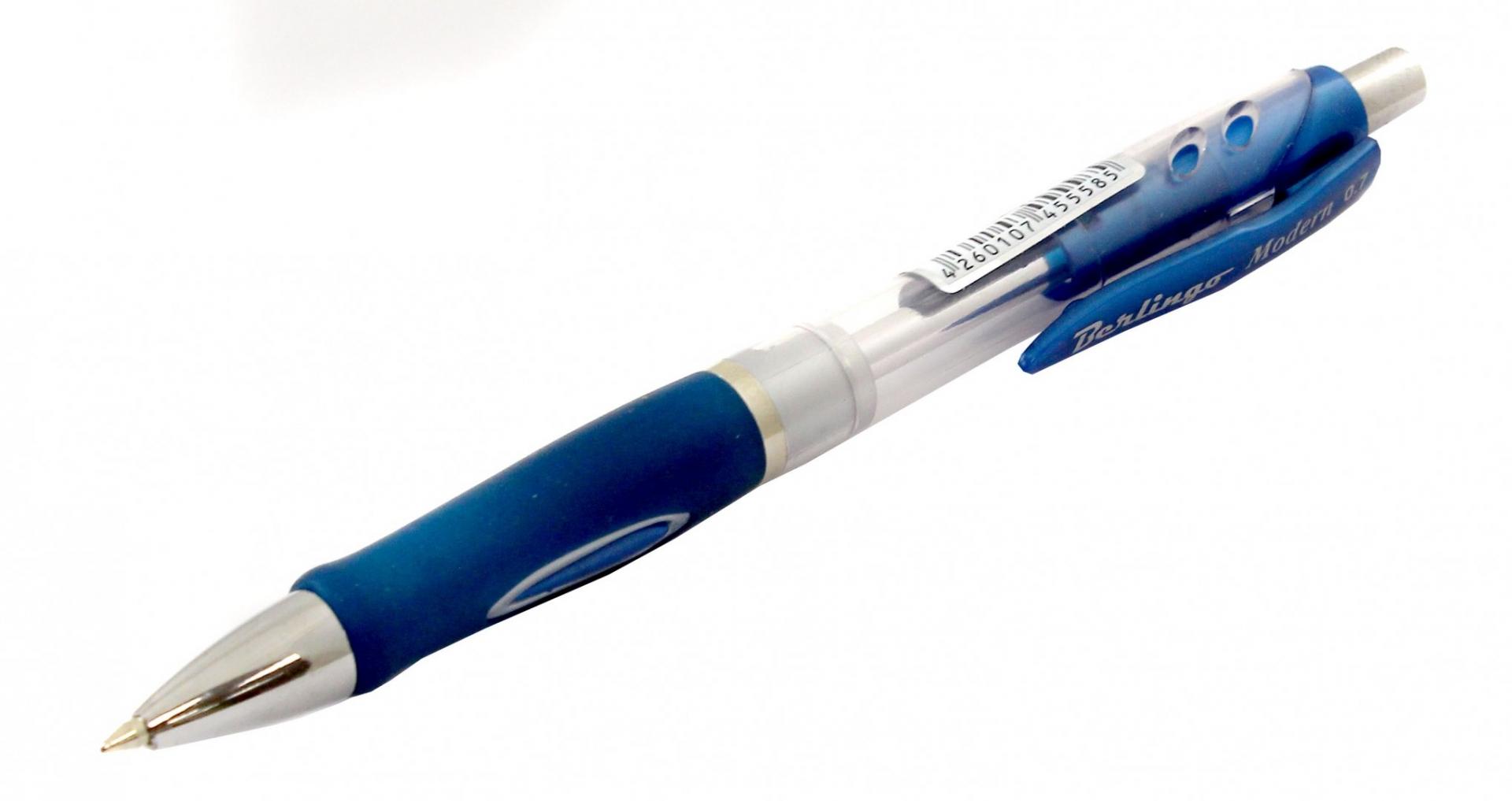 Иллюстрация 1 из 7 для Ручка шариковая автоматическая "Modern" (синяя, 0,7 мм) (KS2609) | Лабиринт - канцтовы. Источник: Лабиринт