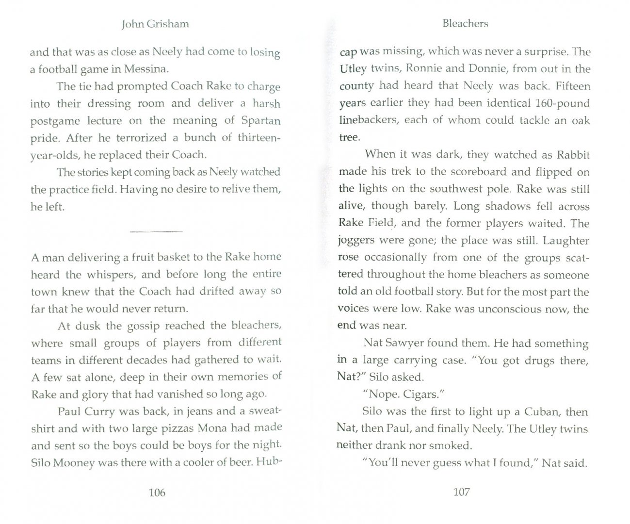 Иллюстрация 1 из 9 для Bleachers - John Grisham | Лабиринт - книги. Источник: Лабиринт