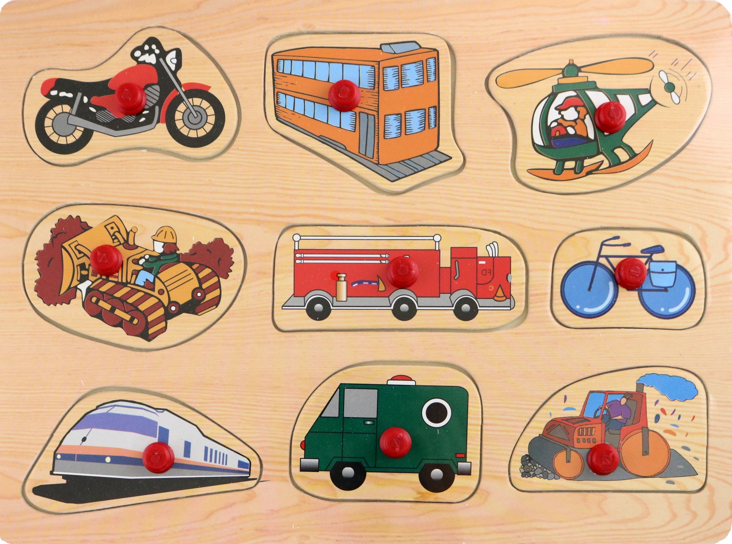 Иллюстрация 1 из 6 для Развивающая деревянная игрушка "Транспорт" | Лабиринт - игрушки. Источник: Лабиринт