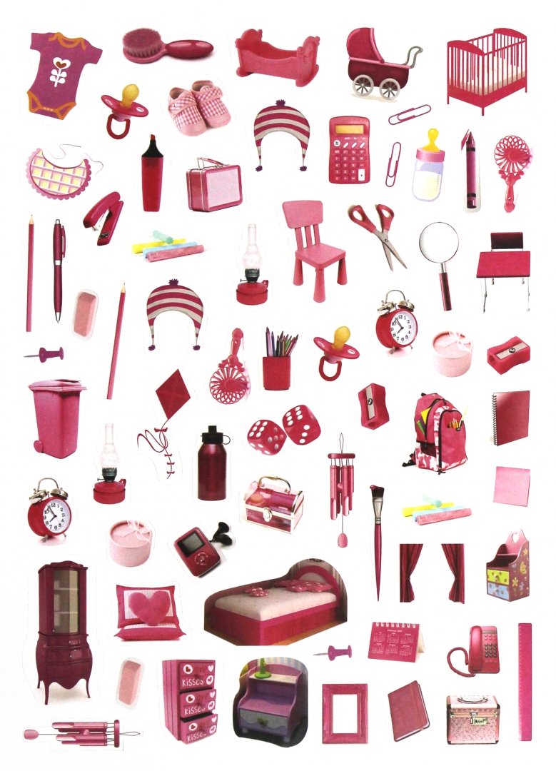 Иллюстрация 1 из 13 для Розовые штучки. Поиграй и помечтай с наклейками | Лабиринт - книги. Источник: Лабиринт