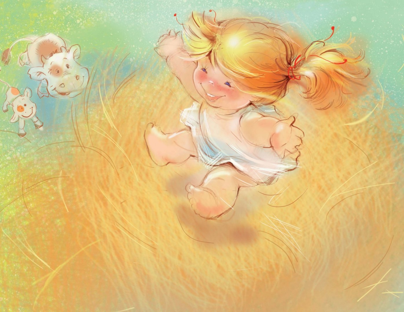 Крошки счастья. Иллюстрации Екатерины бабок Аленкино лето.