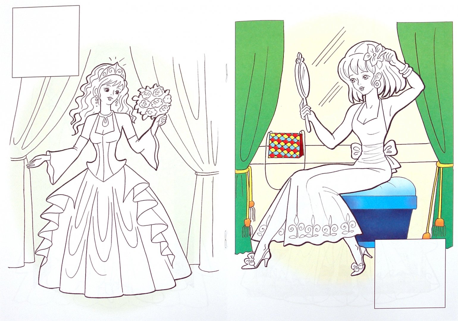 Иллюстрация 1 из 7 для Книжка-раскраска для девочек с наклейками "Для девочек" (ассортимент 4 вида) | Лабиринт - книги. Источник: Лабиринт