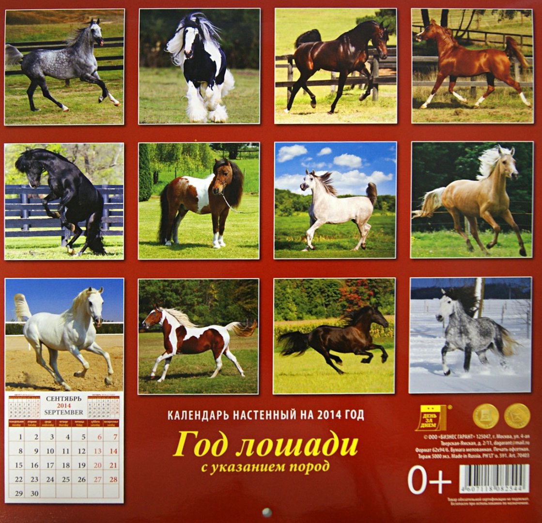 Иллюстрация 2 из 2 для Календарь 2014 "Год лошади" (70403) | Лабиринт - сувениры. Источник: Лабиринт