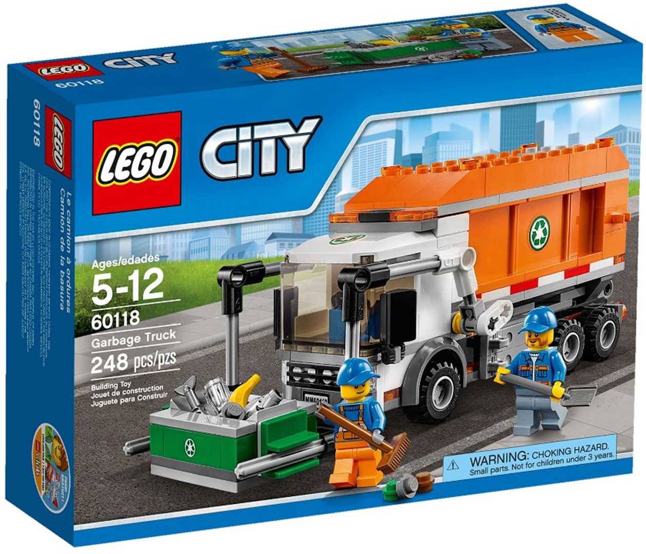 Иллюстрация 1 из 7 для Конструктор LEGO "City. Мусоровоз" (60118) | Лабиринт - игрушки. Источник: Лабиринт