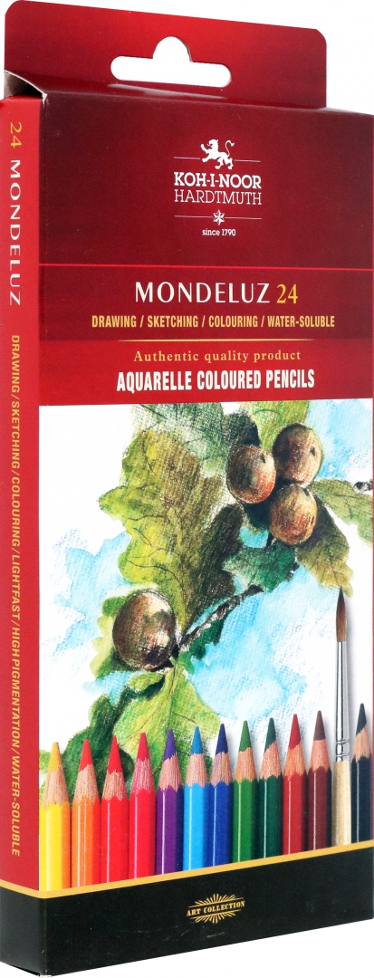 Иллюстрация 1 из 17 для Карандаши акварельные Mondeluz Fruit, 24 цвета | Лабиринт - канцтовы. Источник: Лабиринт