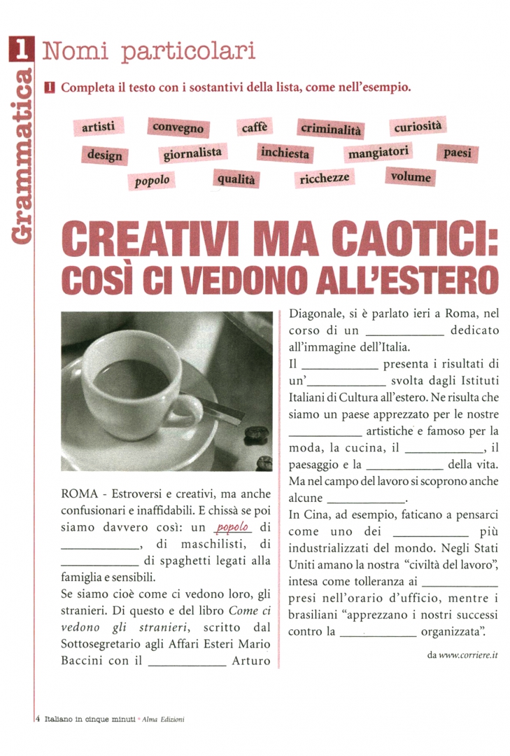 Иллюстрация 2 из 5 для Italiano in cinque minuti. Volume 2. B1-B2 - Aprile, Graziani, Trama | Лабиринт - книги. Источник: Лабиринт