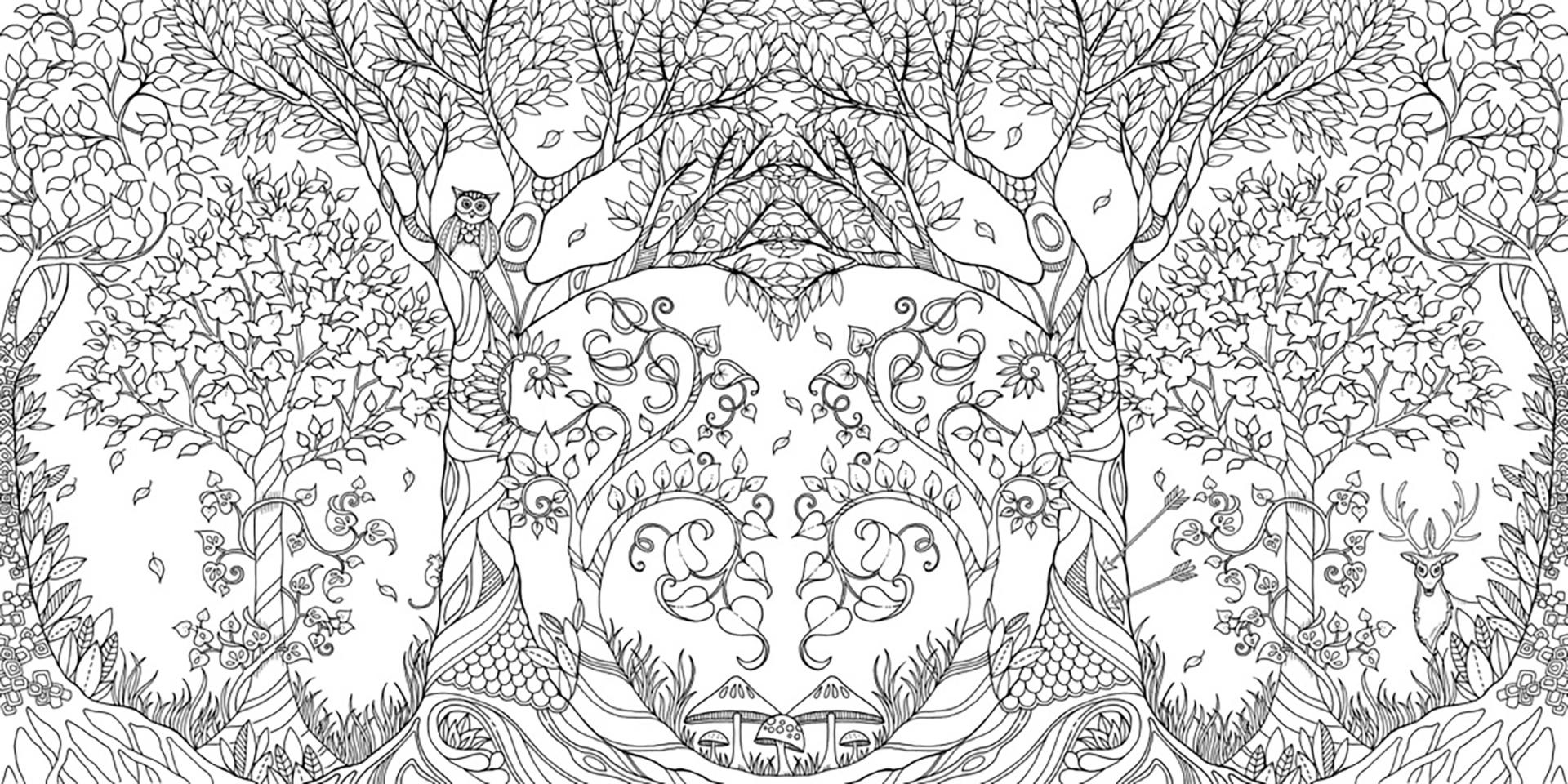 Иллюстрация 9 из 199 для Зачарованный лес. Книга для творчества и вдохновения - Джоанна Бэсфорд | Лабиринт - книги. Источник: Лабиринт