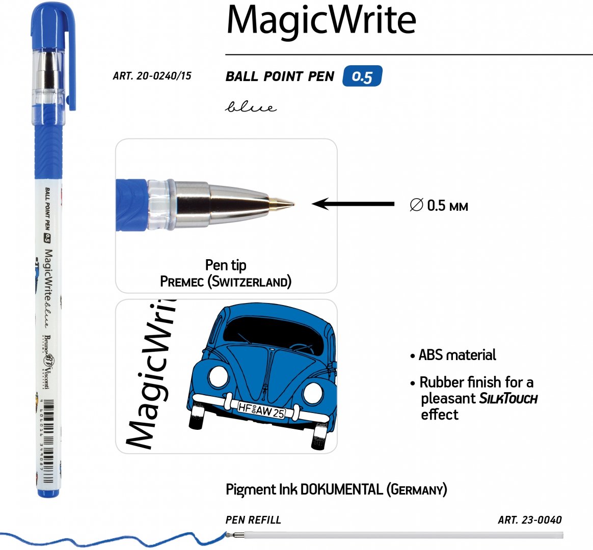 Иллюстрация 2 из 2 для Ручка шариковая MW. Яркие машинки, 0.5мм, синяя (20-0240/15) | Лабиринт - канцтовы. Источник: Лабиринт