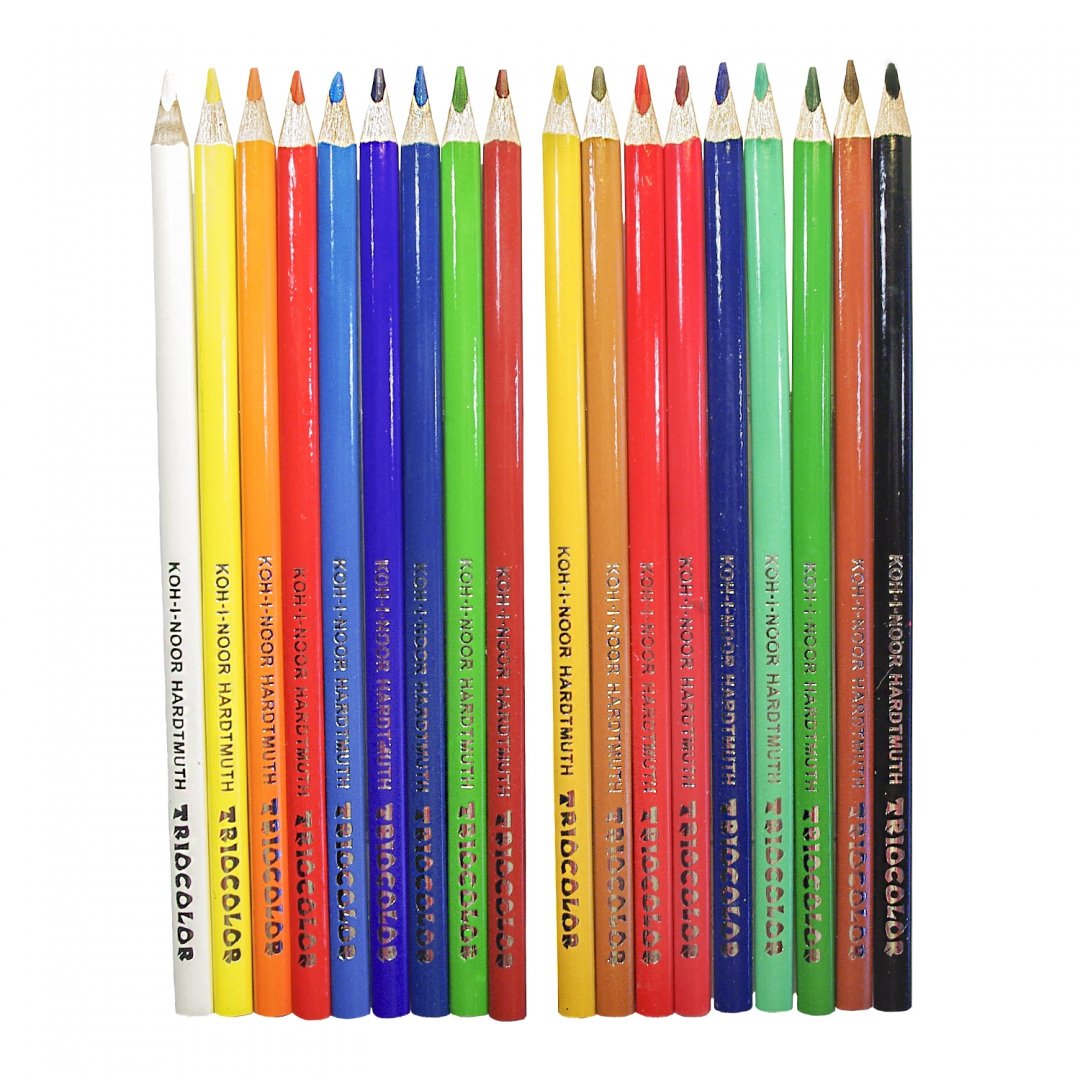 Иллюстрация 2 из 11 для Набор карандашей 18 цветов Triocolor | Лабиринт - канцтовы. Источник: Лабиринт
