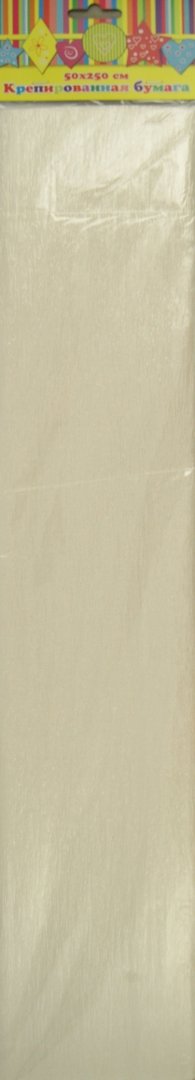 Иллюстрация 1 из 3 для Бумага крепированная (белый перламутр, 50х250 см) (28592/10) | Лабиринт - канцтовы. Источник: Лабиринт