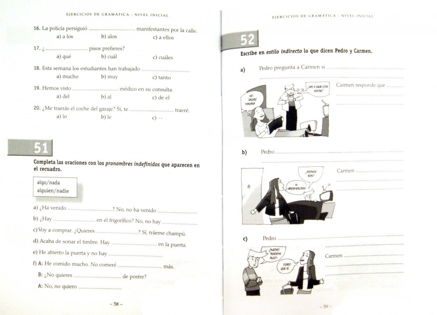 Иллюстрация 1 из 7 для Ejercicios de gramatica. Nivel Inicial - Josefa Garcia | Лабиринт - книги. Источник: Лабиринт