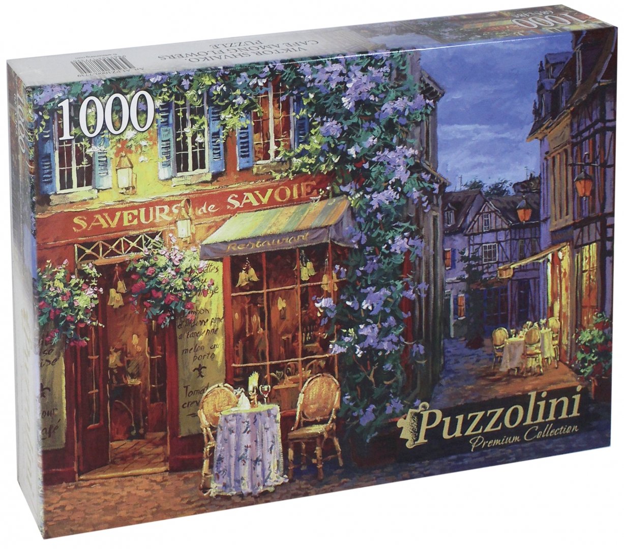 Иллюстрация 1 из 8 для Puzzle-1000 "Виктор Швайко. Кафе в цветах" (ALPZ1000-7739) | Лабиринт - игрушки. Источник: Лабиринт