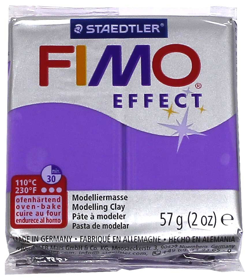 Иллюстрация 1 из 4 для FIMO Effect полимерная глина, 57 гр., цвет полупрозрачный лиловый (8020-604) | Лабиринт - игрушки. Источник: Лабиринт