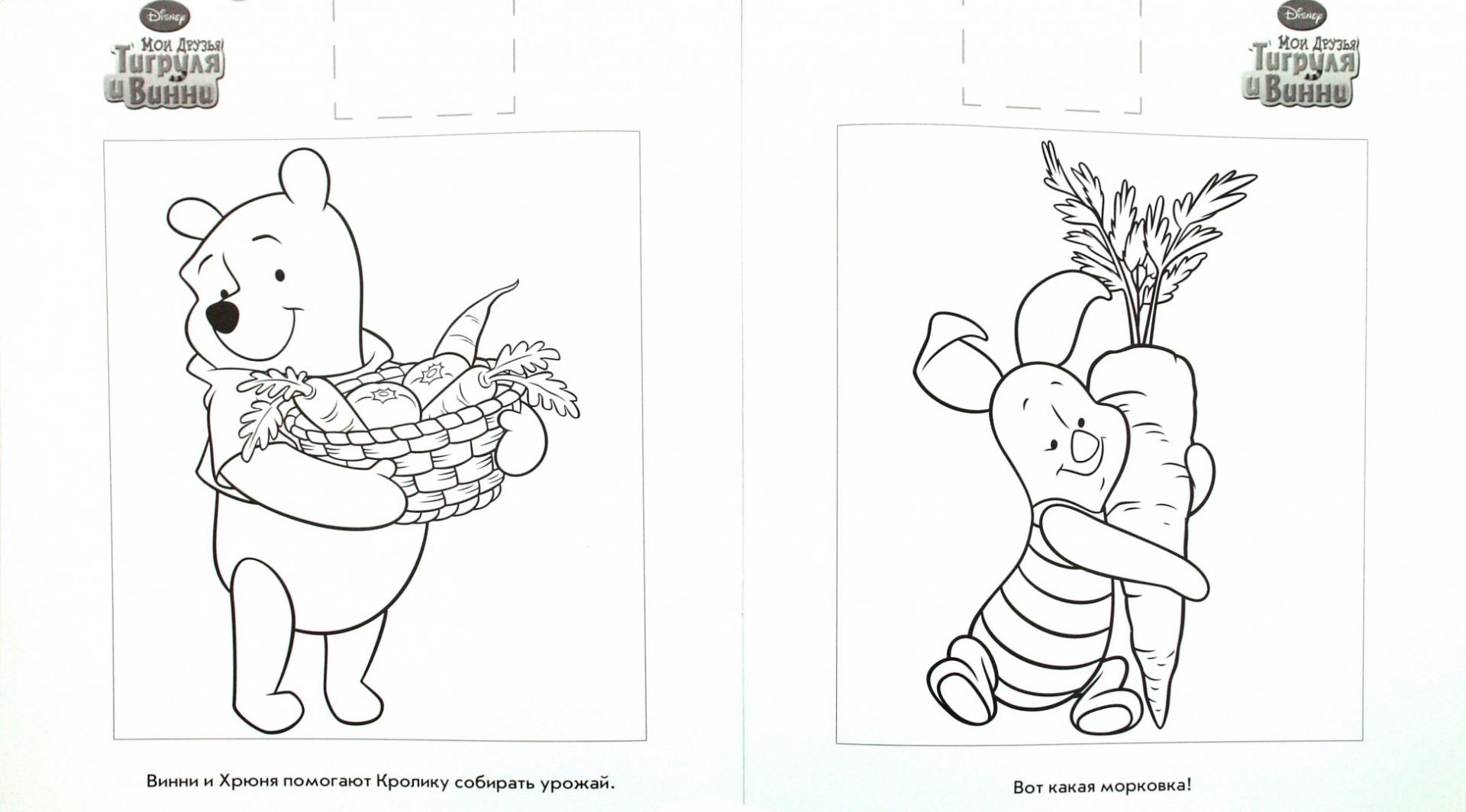 Иллюстрация 1 из 4 для Наклей и раскрась "Мои друзья Тигруля и Винни" (№ 10119) | Лабиринт - книги. Источник: Лабиринт