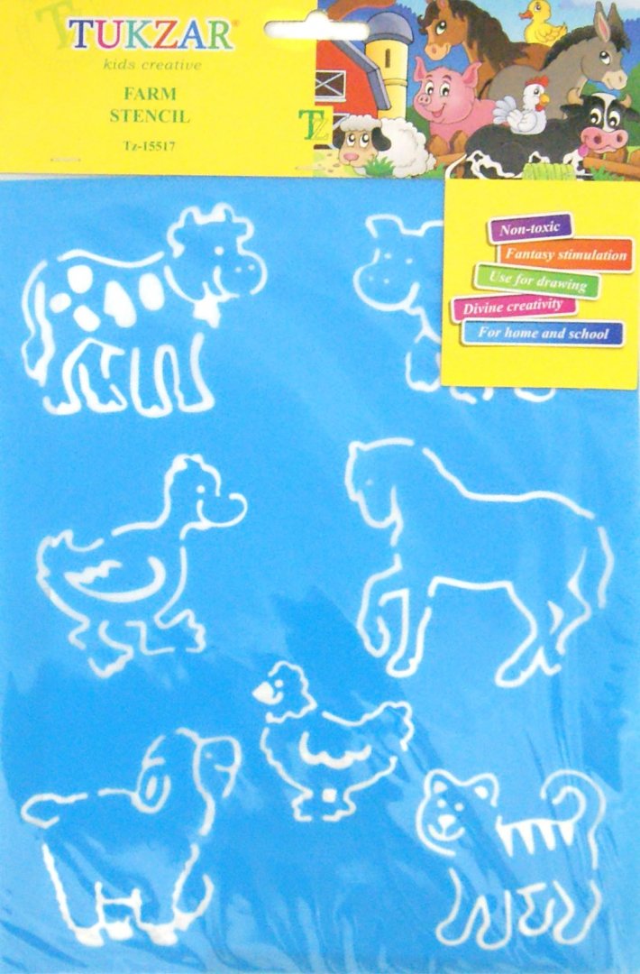 Иллюстрация 1 из 5 для Трафарет пластиковый Домашние животные (TZ 15517) | Лабиринт - игрушки. Источник: Лабиринт