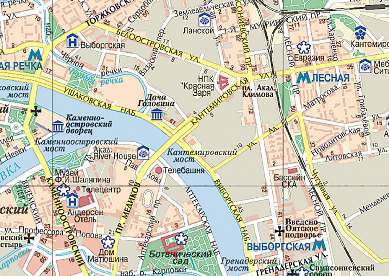 Иллюстрация 2 из 11 для Санкт-Петербург. Карта для гостей города. Масштаб 1:44000 | Лабиринт - книги. Источник: Лабиринт