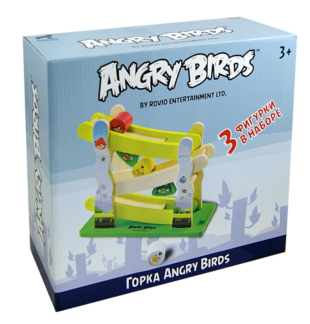 Иллюстрация 1 из 5 для Горка Angry Birds. Настольная игра с 3 фигурками | Лабиринт - игрушки. Источник: Лабиринт