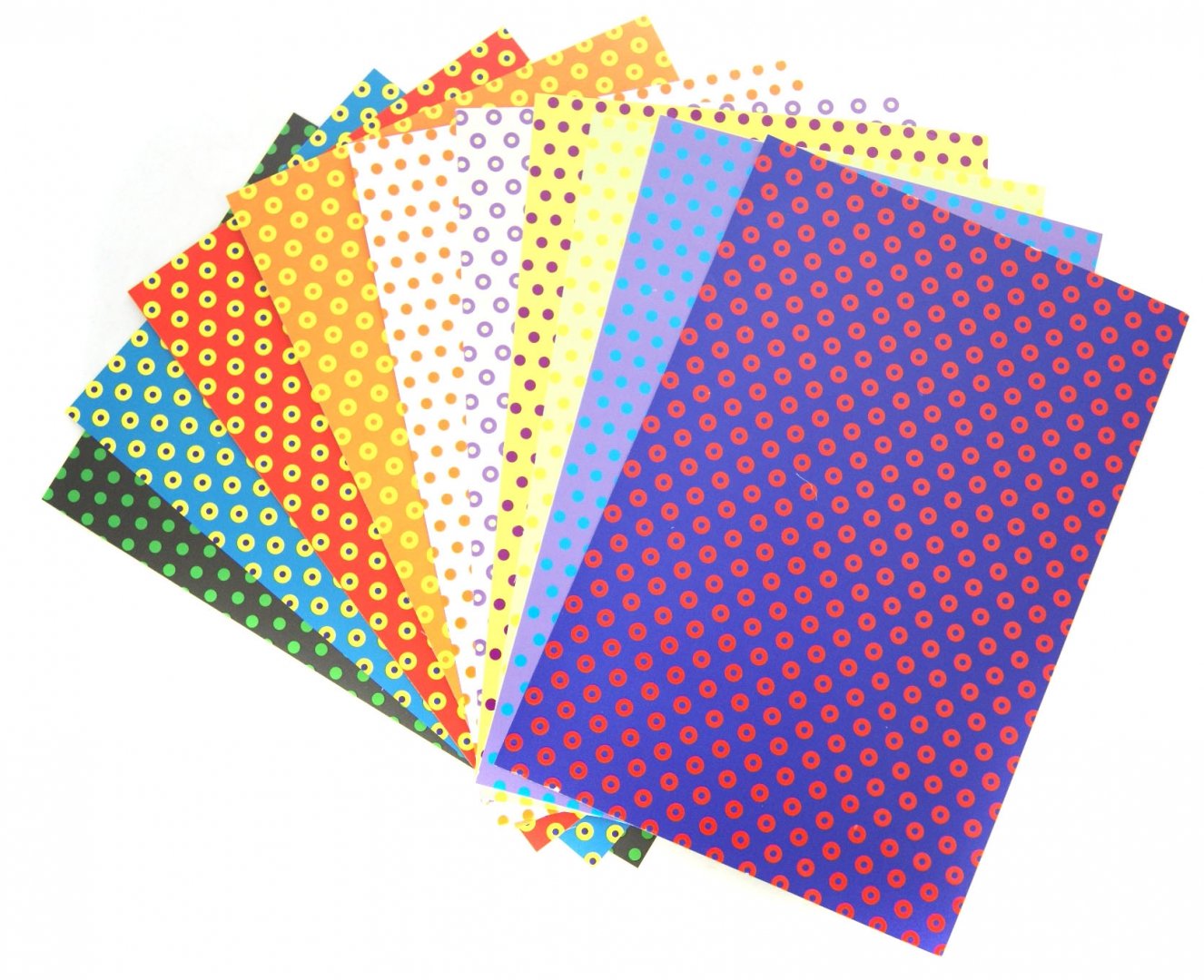 Иллюстрация 1 из 9 для Набор цветного поделочного картона. 10 листов. А4. "Горошек" (11-410-72) | Лабиринт - канцтовы. Источник: Лабиринт