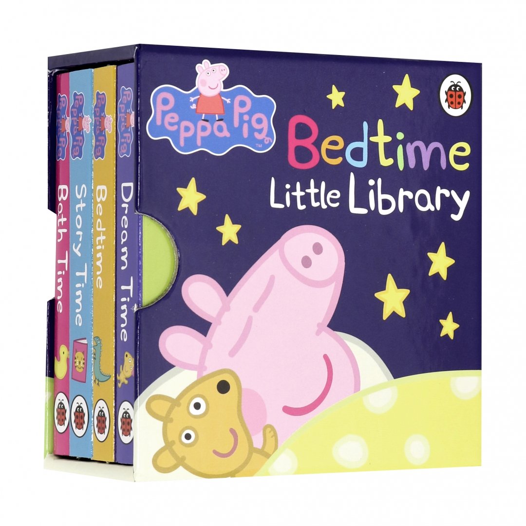 Иллюстрация 1 из 25 для Peppa Pig. Bedtime Little Library. 4-board book | Лабиринт - книги. Источник: Лабиринт