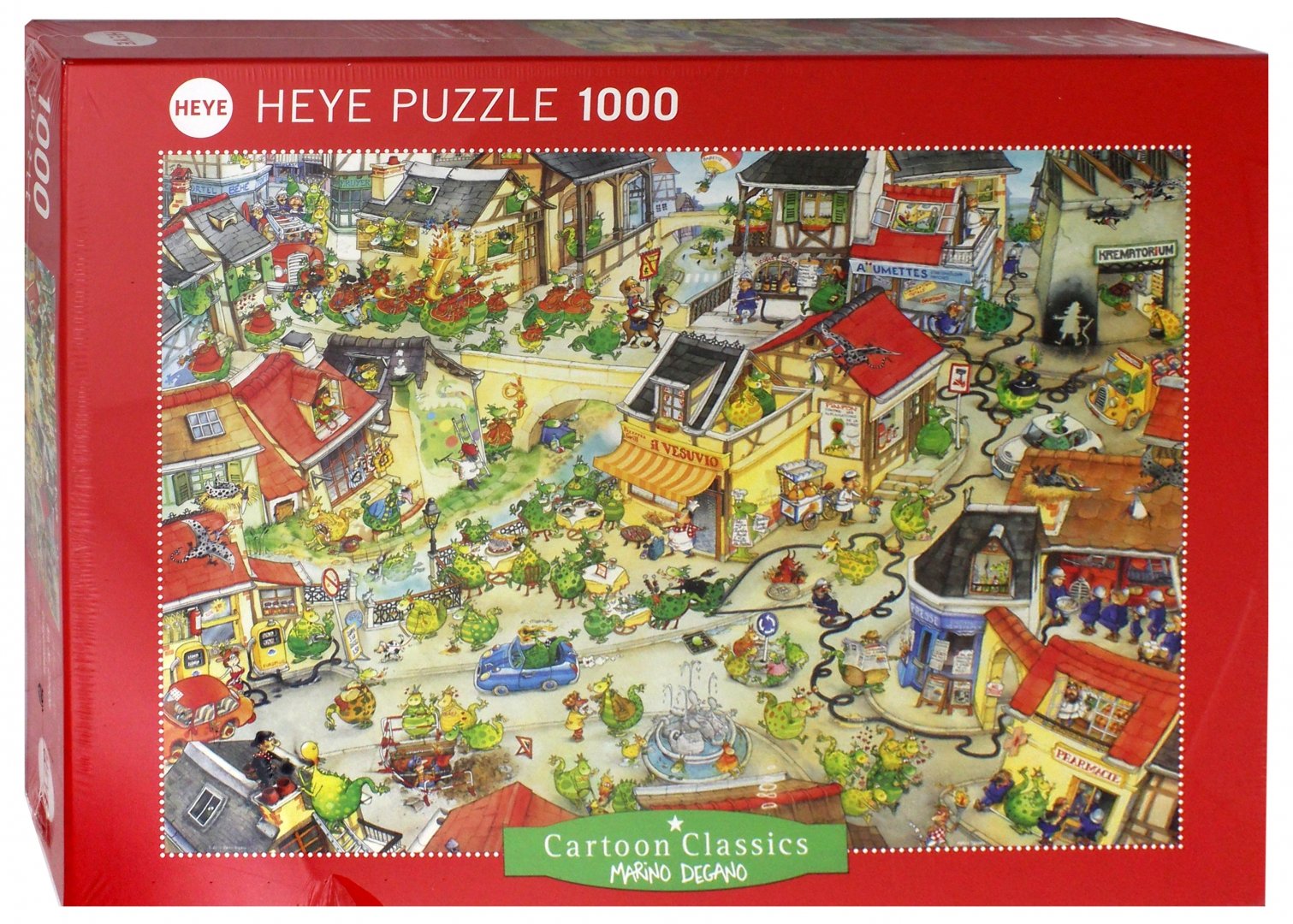Иллюстрация 1 из 21 для Puzzle-1000 "Город драконов, Marino Degano" (29406) | Лабиринт - игрушки. Источник: Лабиринт