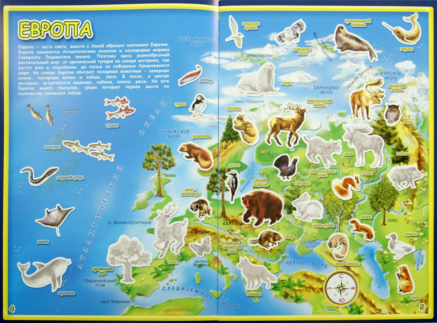 Иллюстрация 1 из 23 для Атлас мира с наклейками. Животные и растения | Лабиринт - книги. Источник: Лабиринт