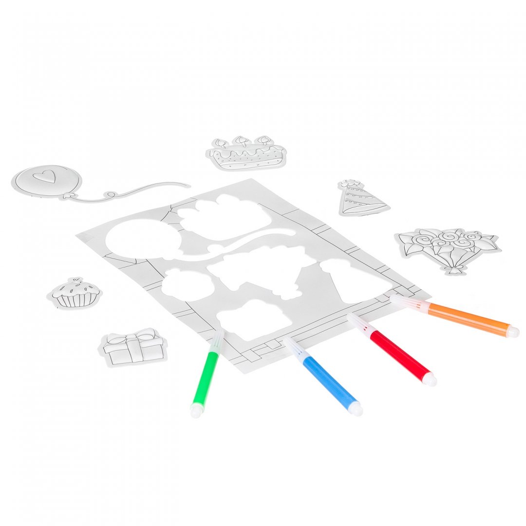 Иллюстрация 1 из 4 для Набор для творчества "3D наклейки. День Рождения" (ВВ2620) | Лабиринт - игрушки. Источник: Лабиринт