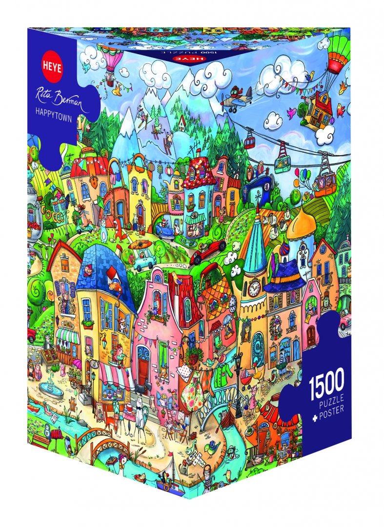Иллюстрация 1 из 5 для Puzzle-1500 Счастливый город | Лабиринт - игрушки. Источник: Лабиринт