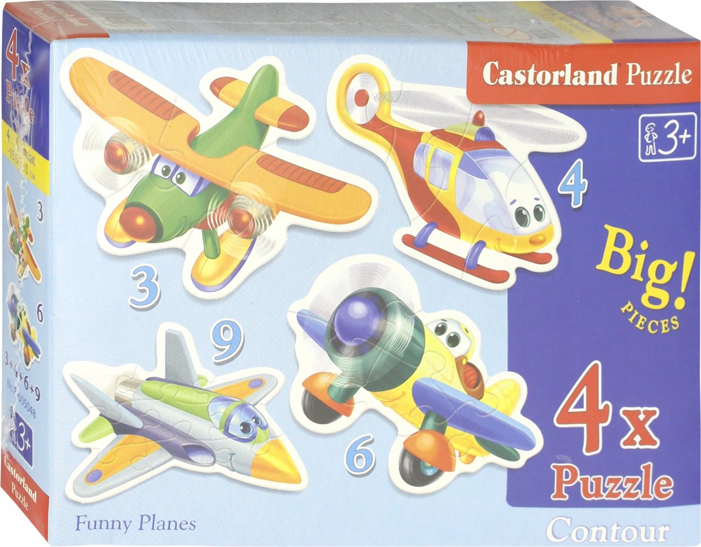 Иллюстрация 1 из 4 для Puzzle-3х4х6х9 "Смешные самолеты" (В-005048) | Лабиринт - игрушки. Источник: Лабиринт